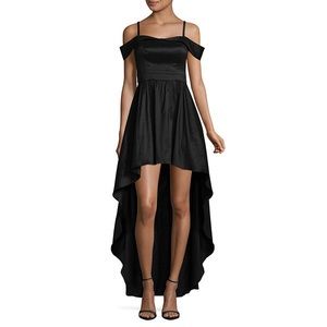 Black high low formal gown
